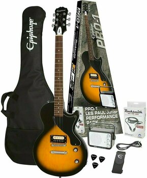 Elektrische gitaar Epiphone PRO-1 Les Paul Jr. Performance Pack Vintage Sunburst - 1