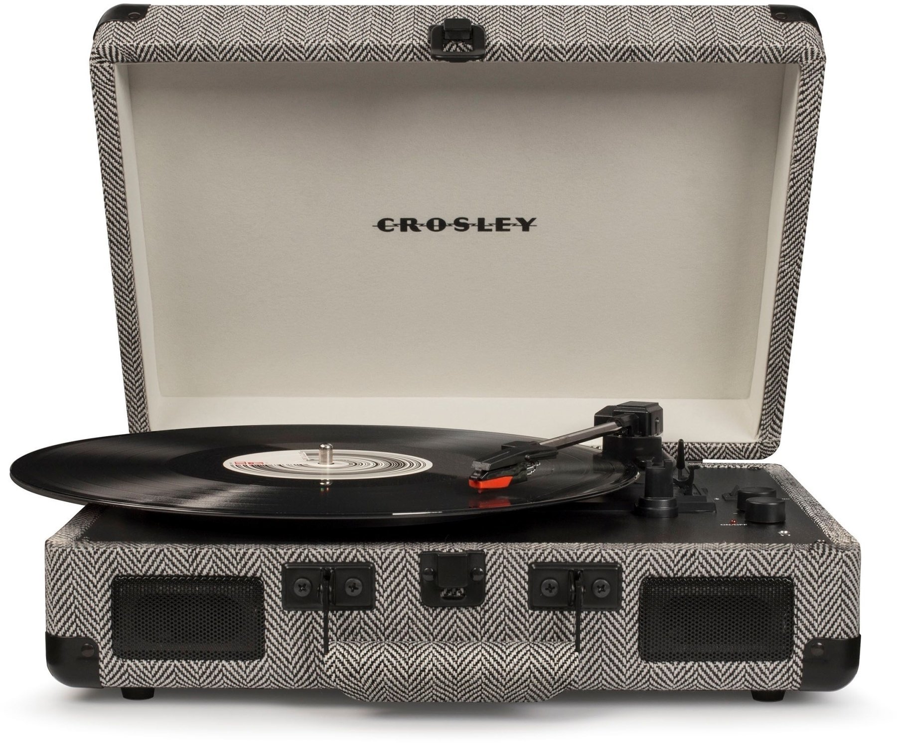 Hordozható lemezjátszó Crosley Cruiser Deluxe Herringbone