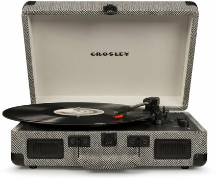 Bärbar skivspelare Crosley Cruiser Deluxe Herringbone - 1