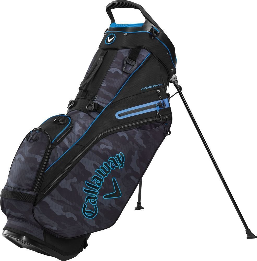 Чантa за голф Callaway Fairway 14 Black Camo/Royal Чантa за голф