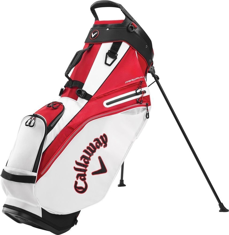 Golf torba Stand Bag Callaway Fairway 14 White/Red/Black Golf torba Stand Bag