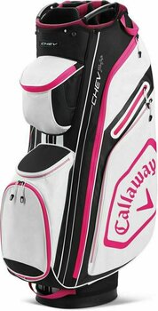 Borsa da golf Cart Bag Callaway Chev 14+ White/Black/Pink Borsa da golf Cart Bag - 1