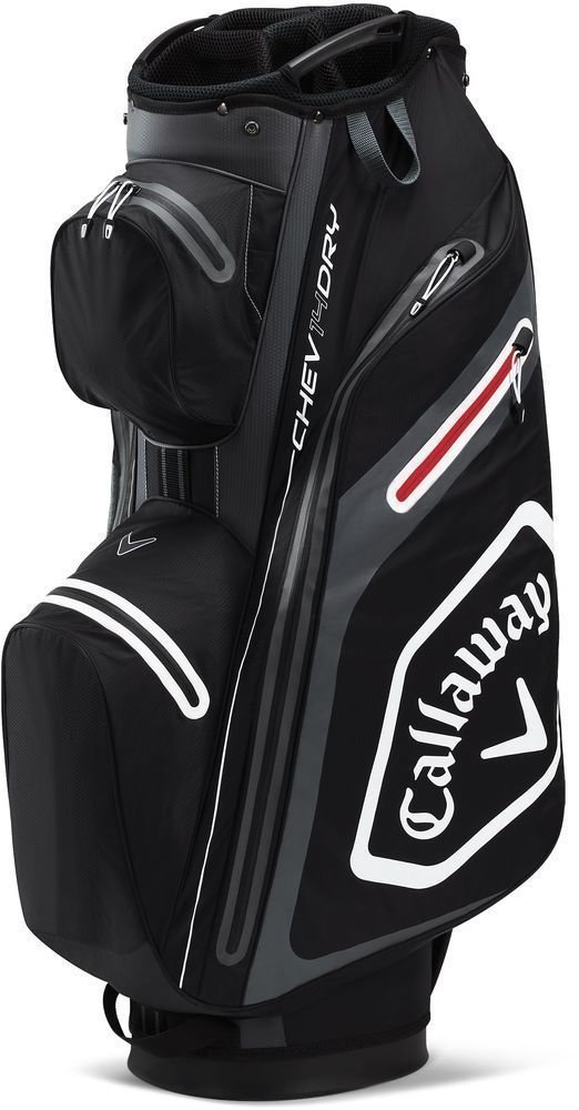 Чантa за голф Callaway Chev Dry 14 Black/Charcoal/White/Red Чантa за голф