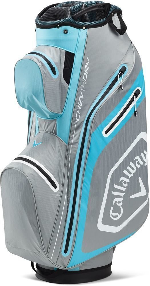 Чантa за голф Callaway Chev Dry 14 Silver/Lite Blue/White Чантa за голф