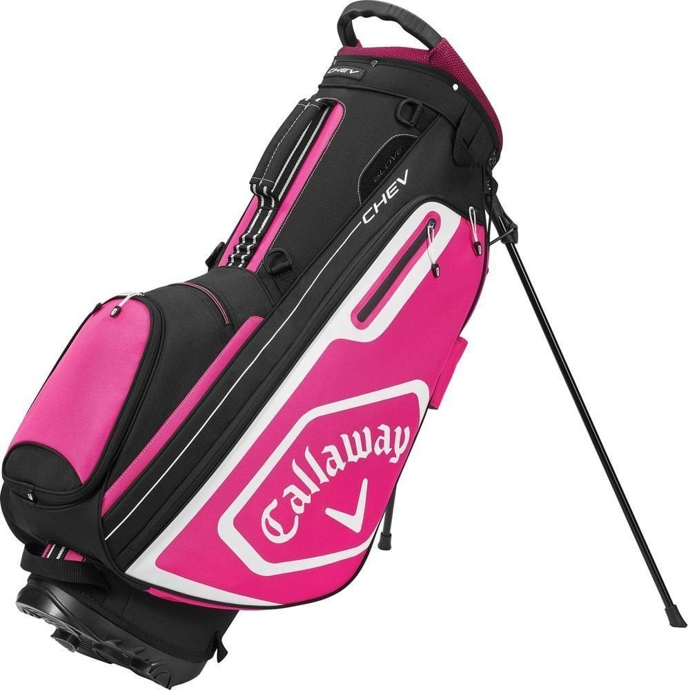 Saco de golfe Callaway Chev Black/Pink/White Saco de golfe