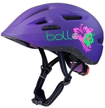 Kid Bike Helmet Bollé Stance Jr Matte Purple Flower 51-55 Kid Bike Helmet