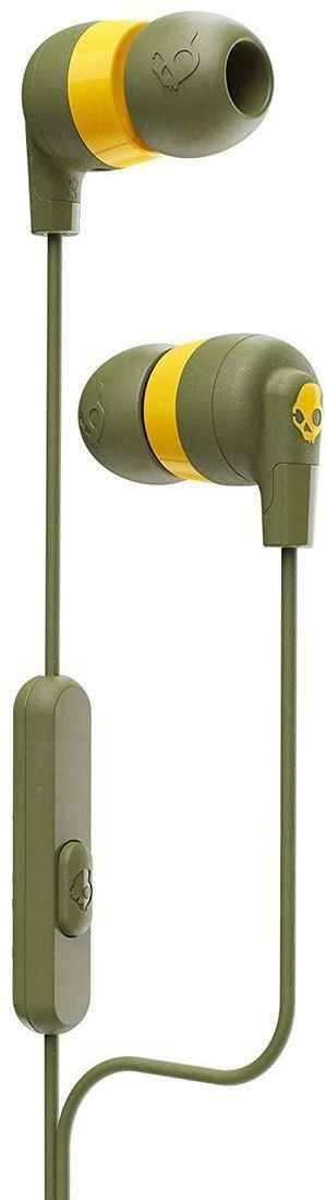 Auscultadores intra-auriculares Skullcandy INK´D + Earbuds Moss Olive Yellow