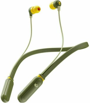 Безжични In-ear слушалки Skullcandy INK´D + Wireless Earbuds Moss Olive Yellow - 1