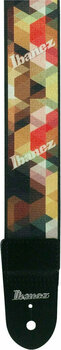 Tekstylne gitarowe pasy Ibanez GSD50-P11 Guitar Strap Colorful Cubic - 1