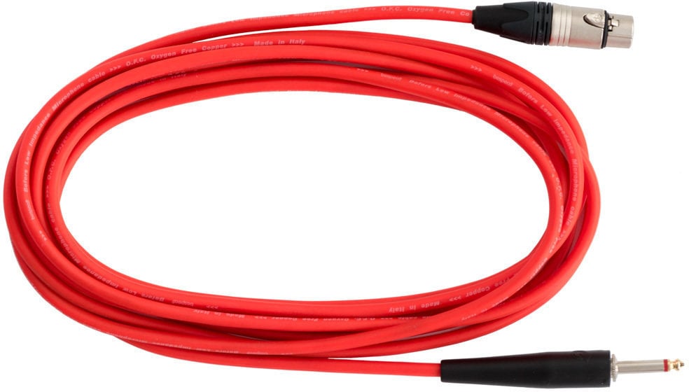 Mikrofónový kábel Bespeco VIPERMA5 Red