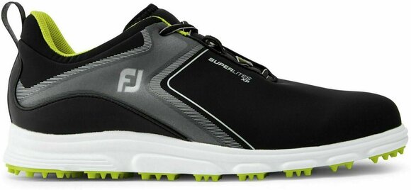 Pantofi de golf pentru bărbați Footjoy Superlites Negru/Lămâie verde 42 - 1