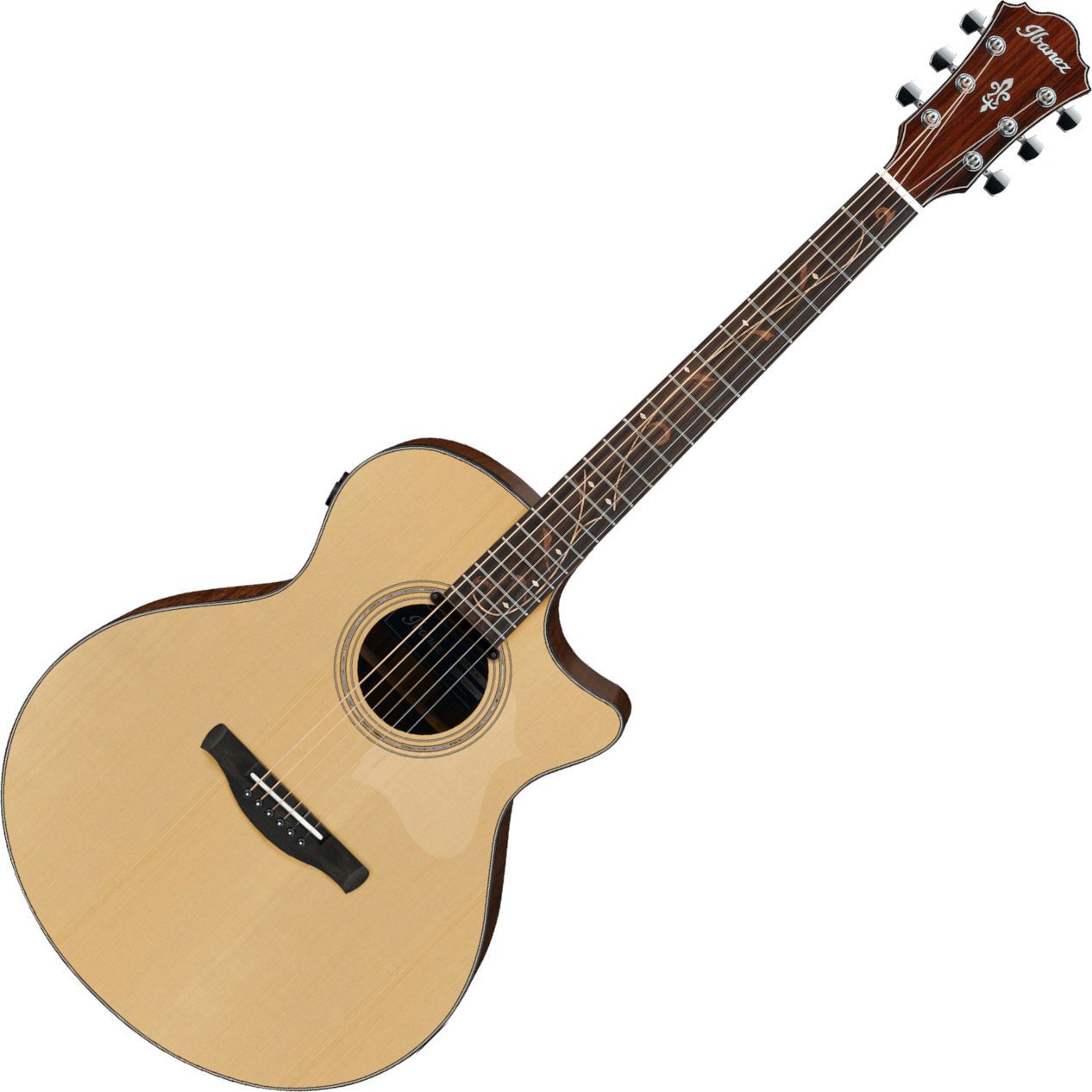 Guitare Jumbo acoustique-électrique Ibanez AE275-LGS Natural