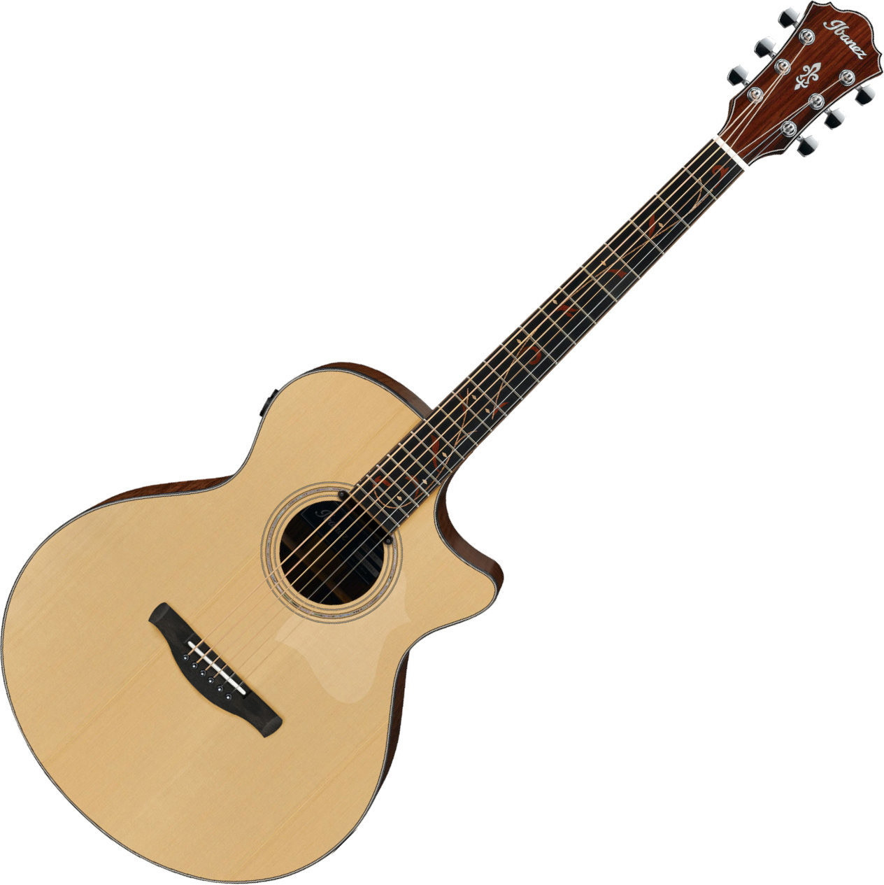 Jumbo elektro-akoestische gitaar Ibanez AE275BT-LGS Natural