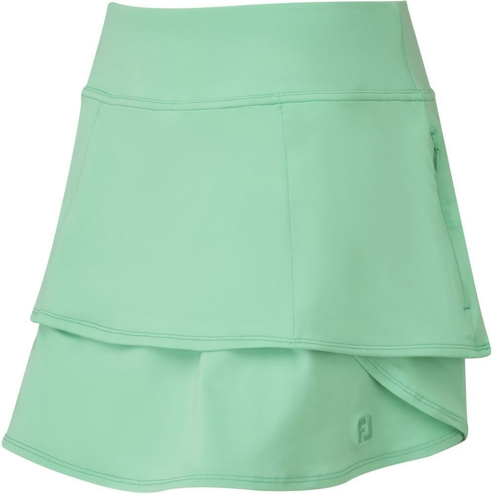 Skirt / Dress Footjoy Lightweight Jersey Knit Layered Womens Skort Jade Stone S
