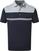 Polo košile Footjoy Heather Colour Block Lisle Mens Polo Shirt Heather Grey/Navy/White 2XL