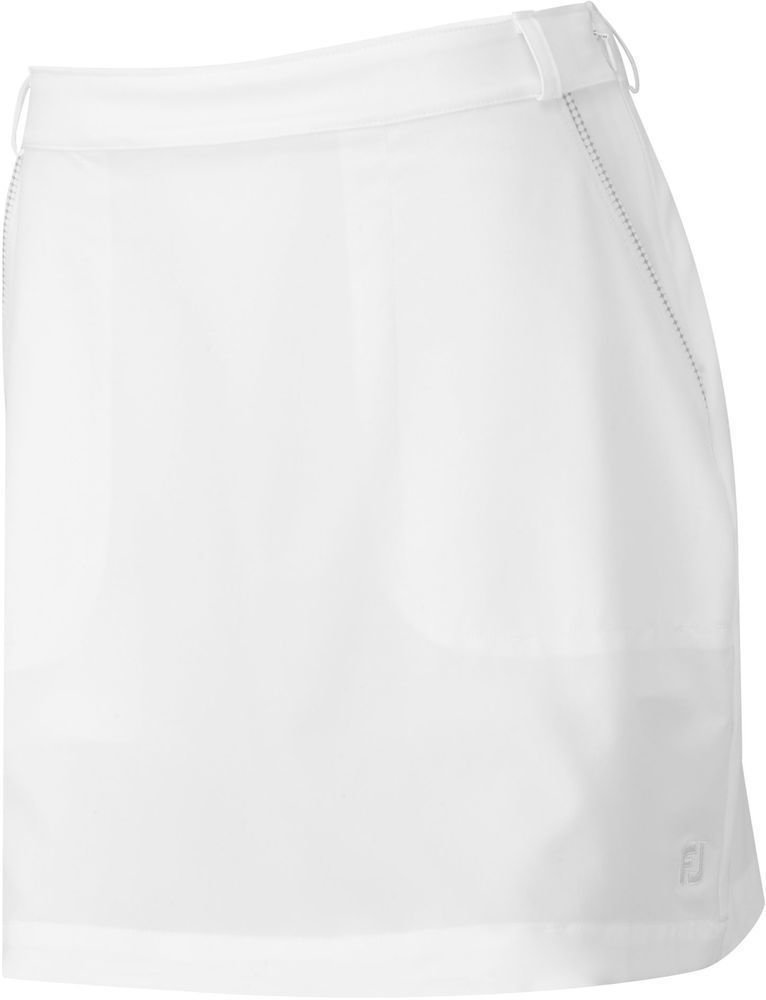 Kjol / klänning Footjoy Lightweight Woven Womens Skort White/Dot Print Trim XS