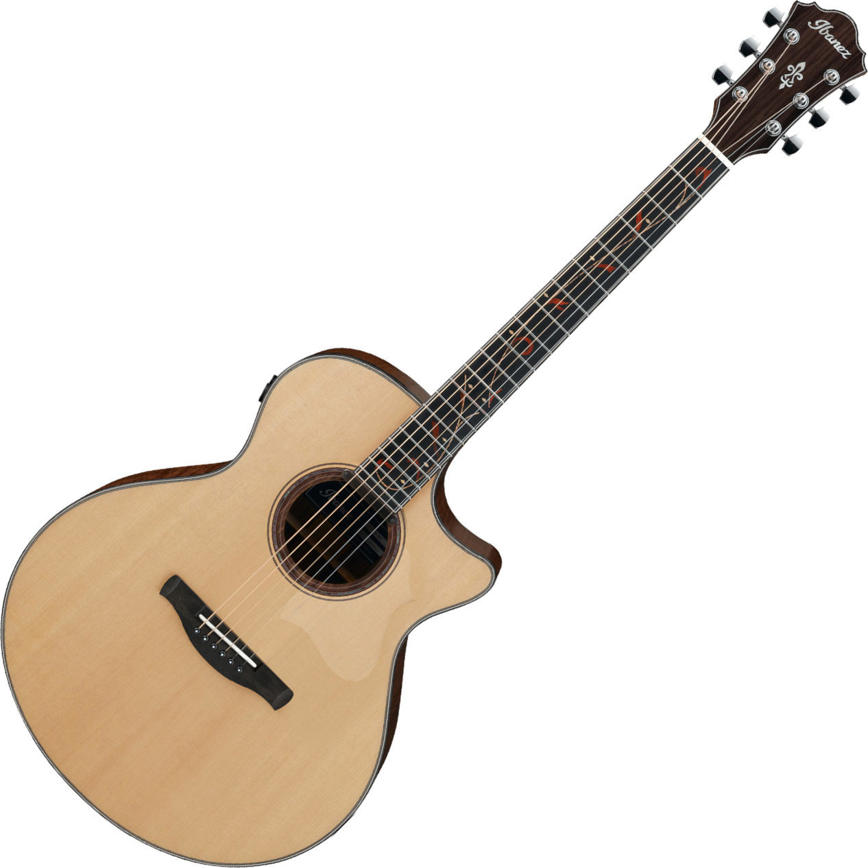 Guitare Jumbo acoustique-électrique Ibanez AE325-LGS Natural