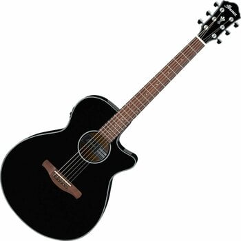 Guitare Jumbo acoustique-électrique Ibanez AEG50-BK Noir - 1