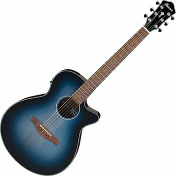 Jumbo elektro-akoestische gitaar Ibanez AEG50-IBH Indigo Blue Burst - 1