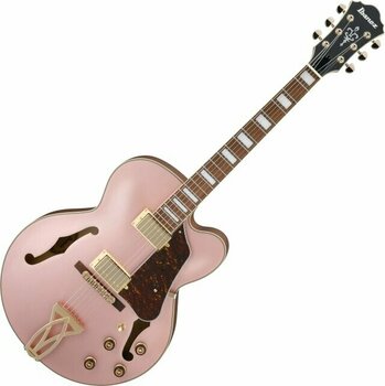 Gitara semi-akustyczna Ibanez AF75G-RGF Rose Gold Metallic - 1