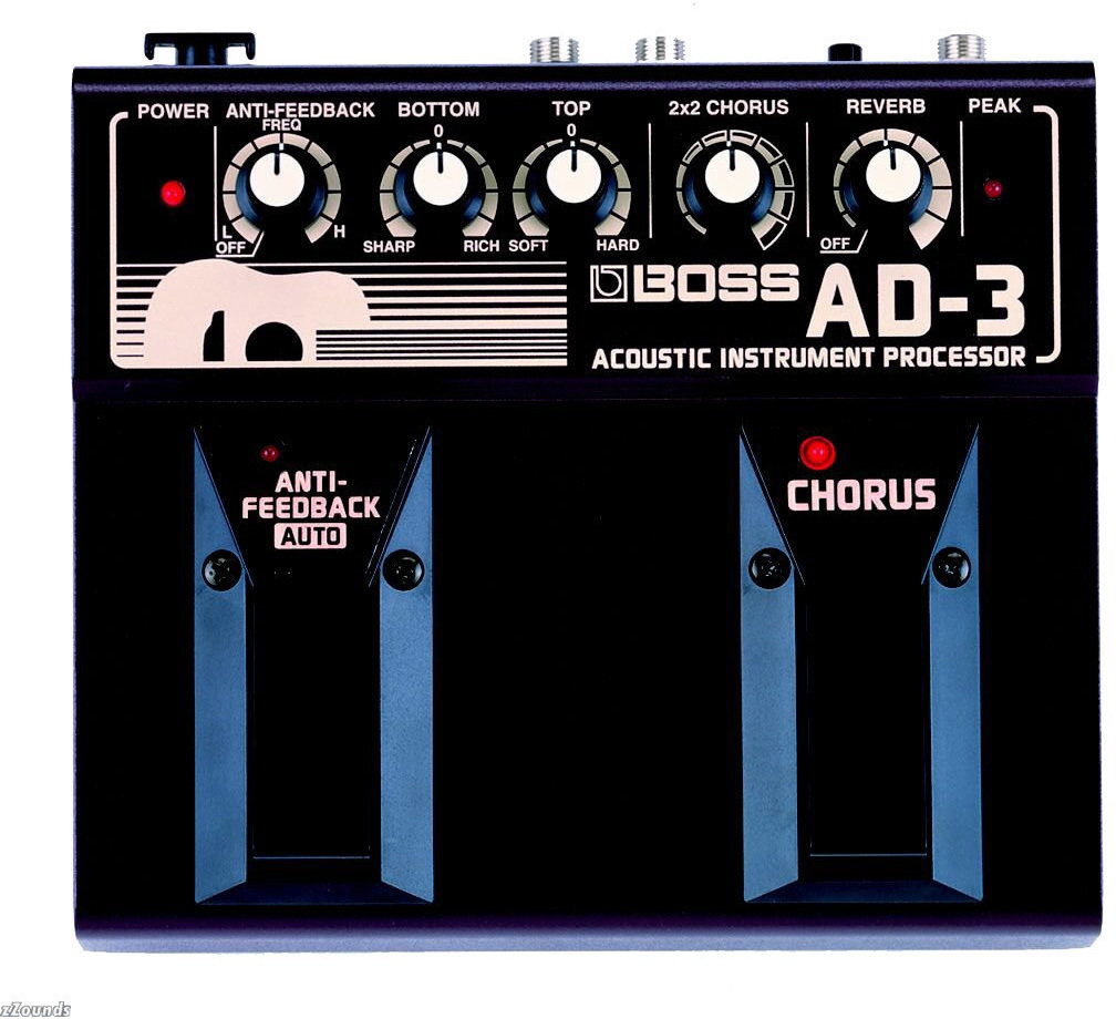 Multi-efeitos para guitarra Boss AD-3 Acoustic Instrument Processor