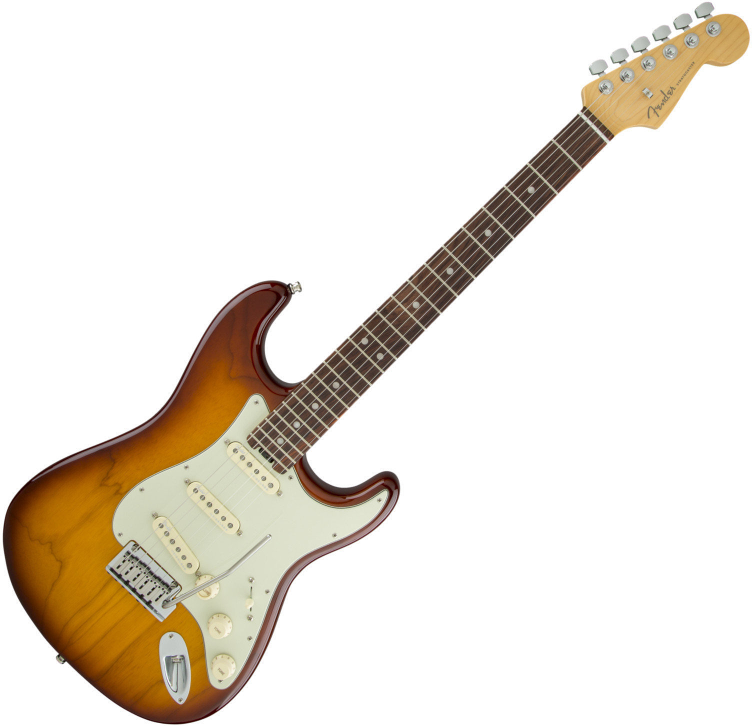 Guitarra elétrica Fender American Elite Stratocaster RW Tobacco Sunburst (Ash)