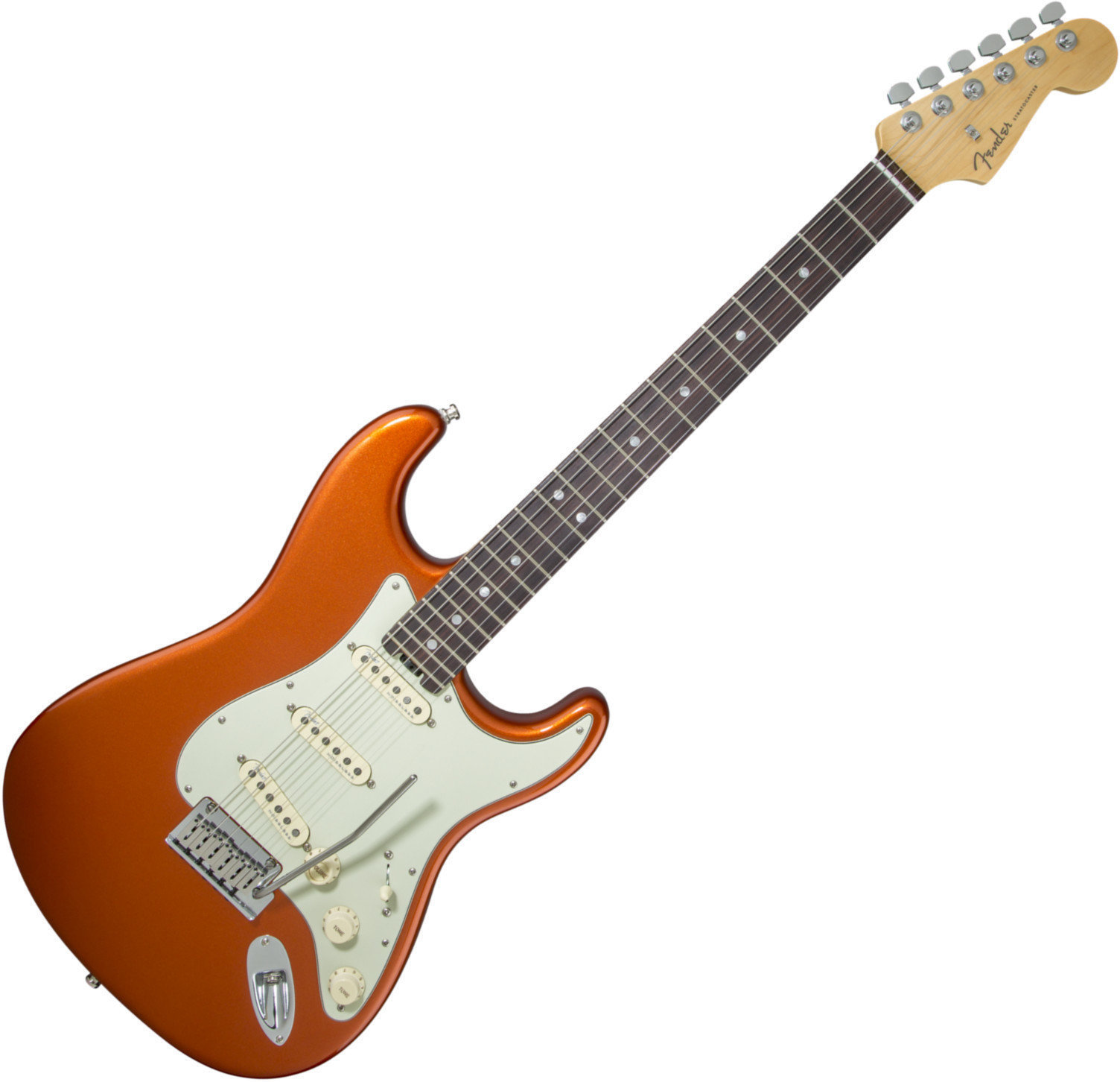 Guitarra elétrica Fender American Elite Stratocaster RW Autumn Blaze Metallic