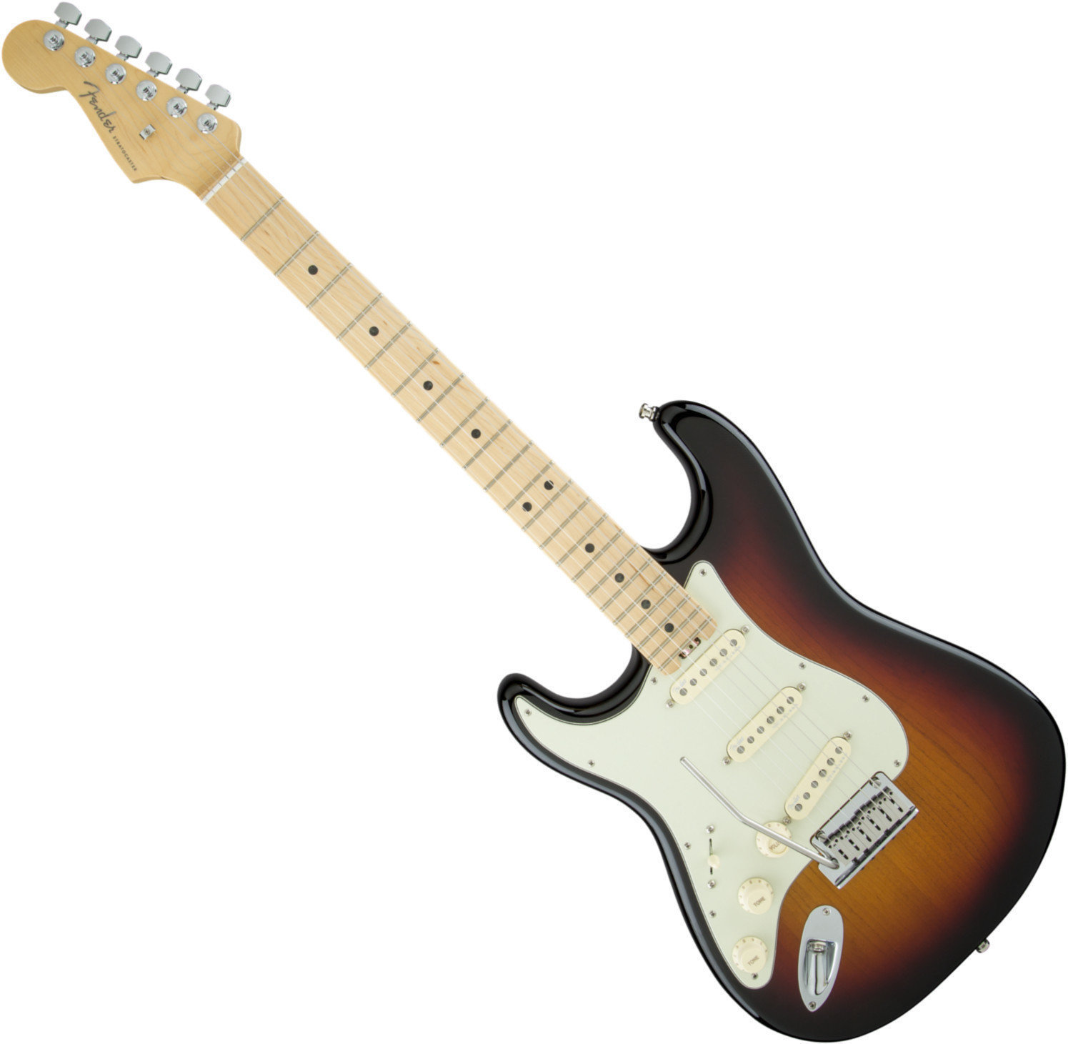 Balkezes elektromos gitár Fender American Elite Stratocaster Left-Hand MN 3-Color Sunburst