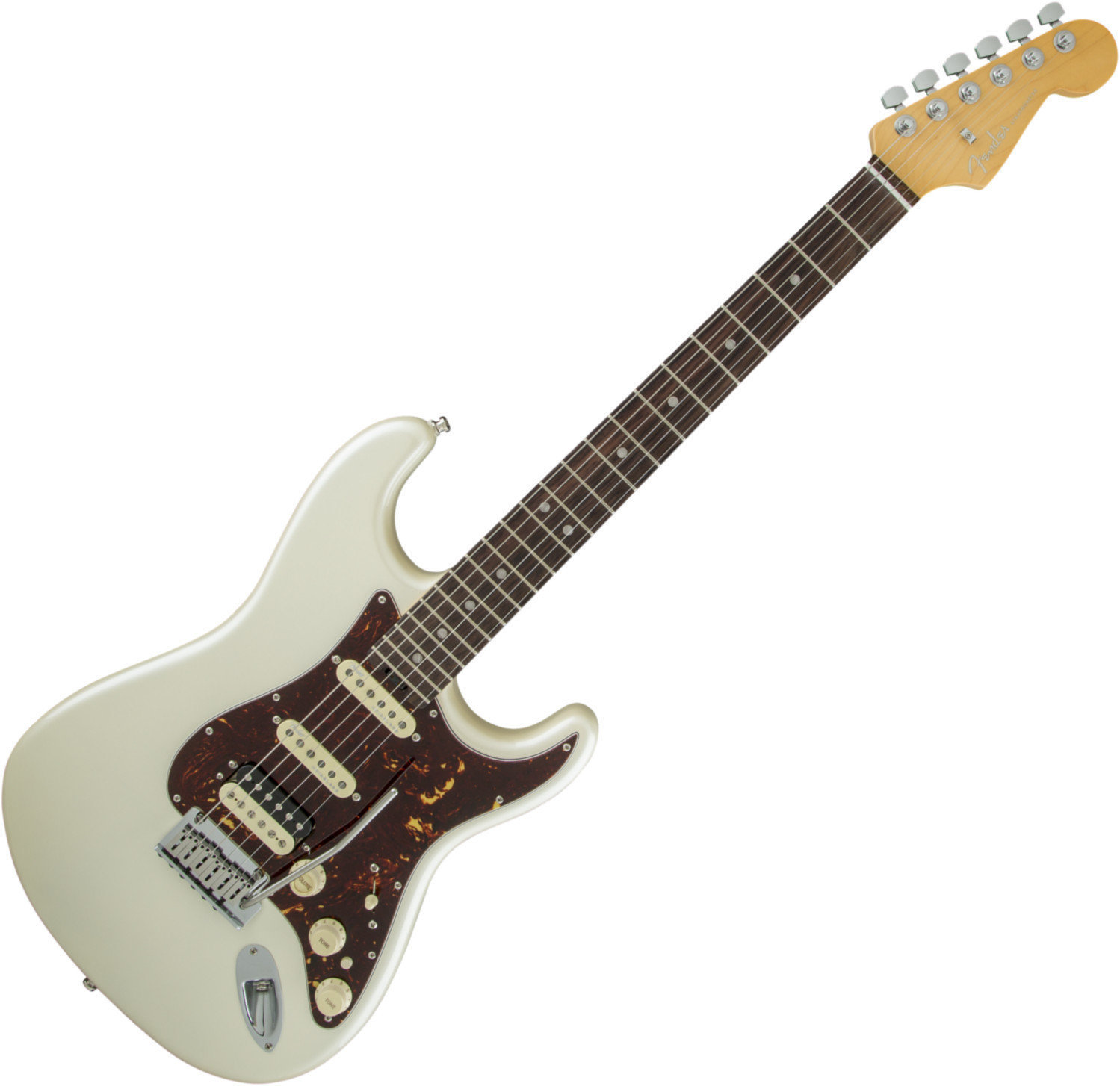 Guitare électrique Fender American Elite Stratocaster HSS Shawbucker RW Olympic Pearl