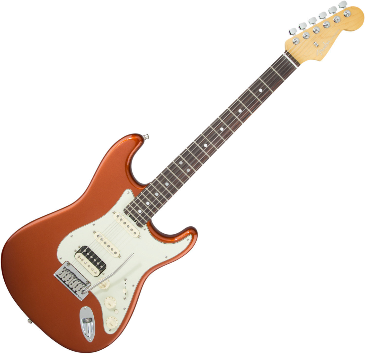 Guitarra elétrica Fender American Elite Stratocaster HSS Shawbucker RW ABM