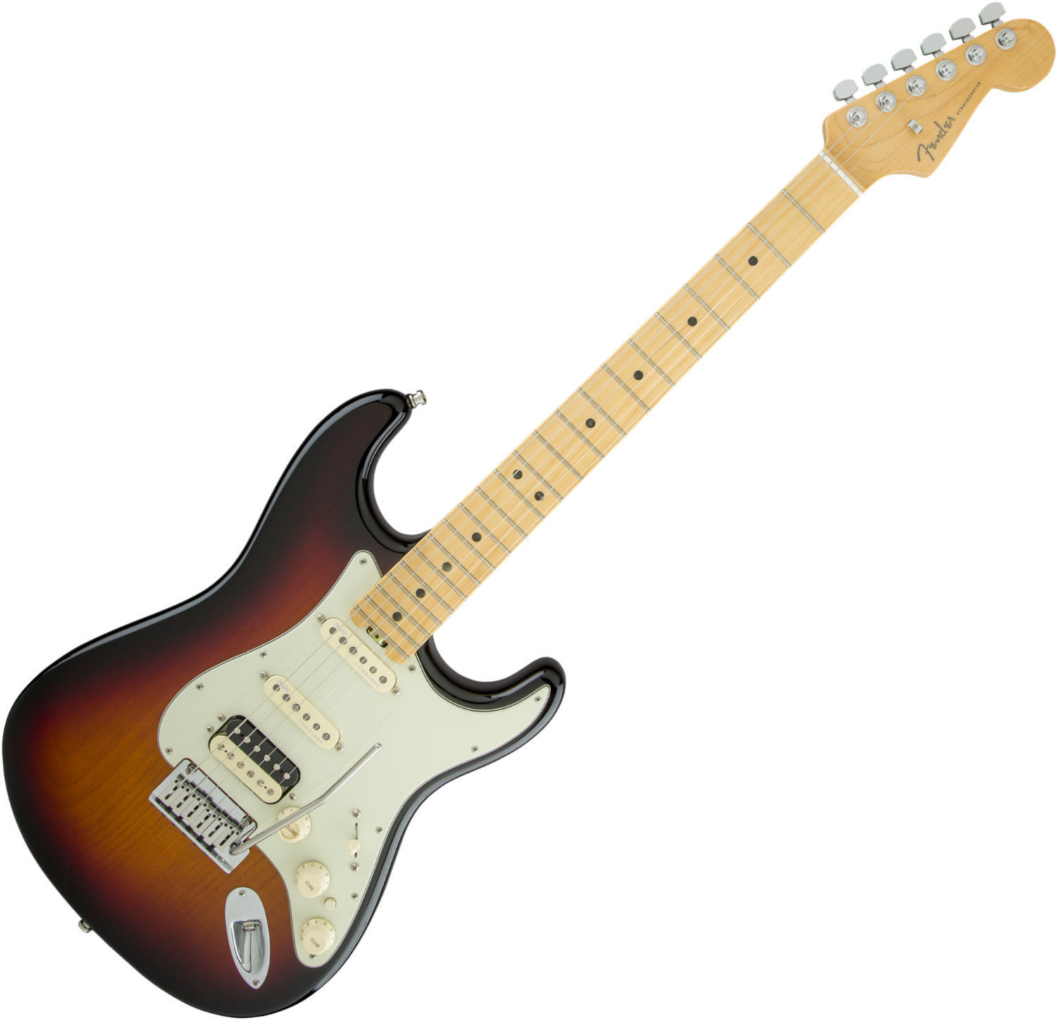Guitare électrique Fender American Elite Stratocaster HSS Shawbucker MN 3TS