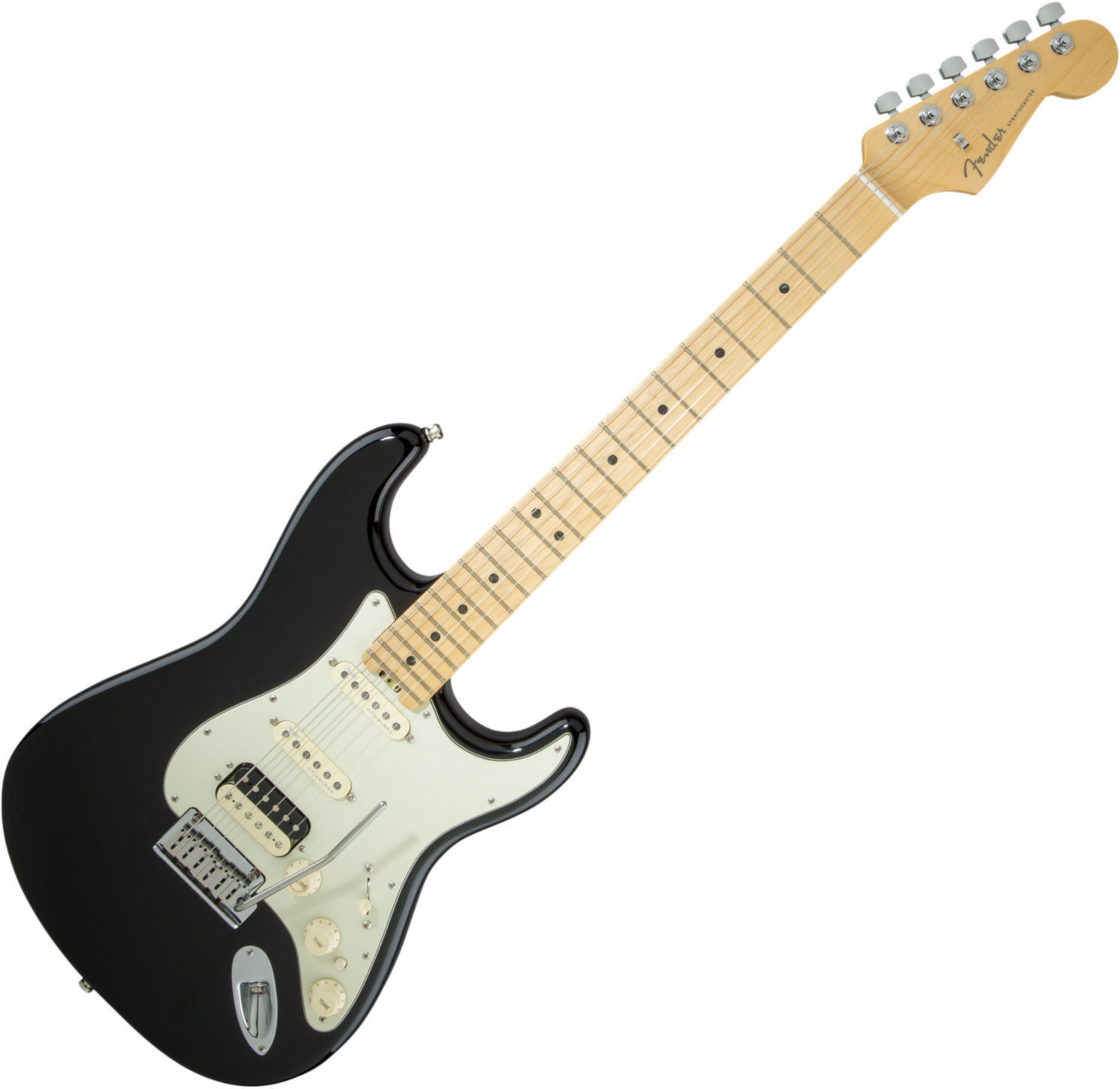 Guitare électrique Fender American Elite Stratocaster HSS Shawbucker MN Mystic Black