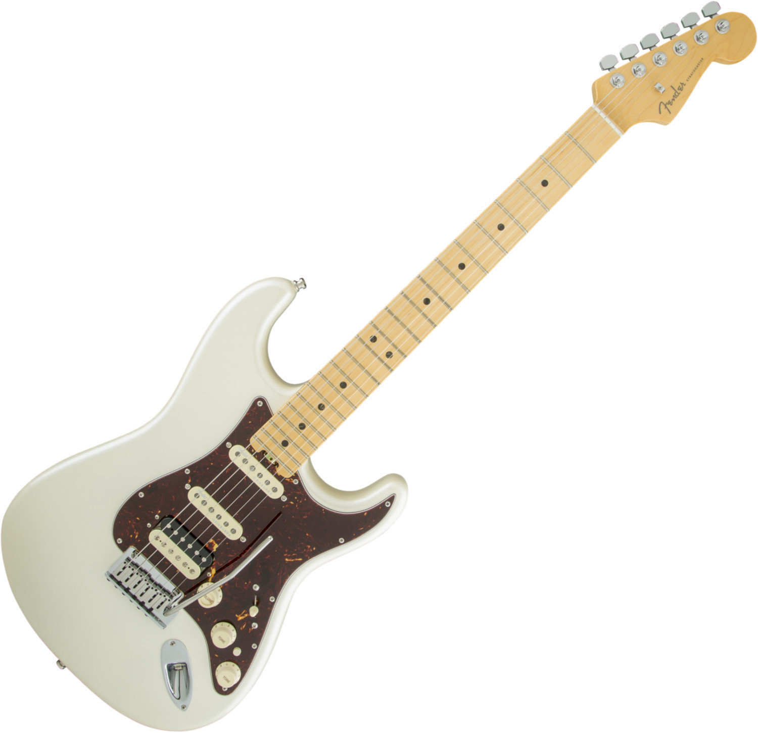 Guitare électrique Fender American Elite Stratocaster HSS Shawbucker MN Olympic Pearl