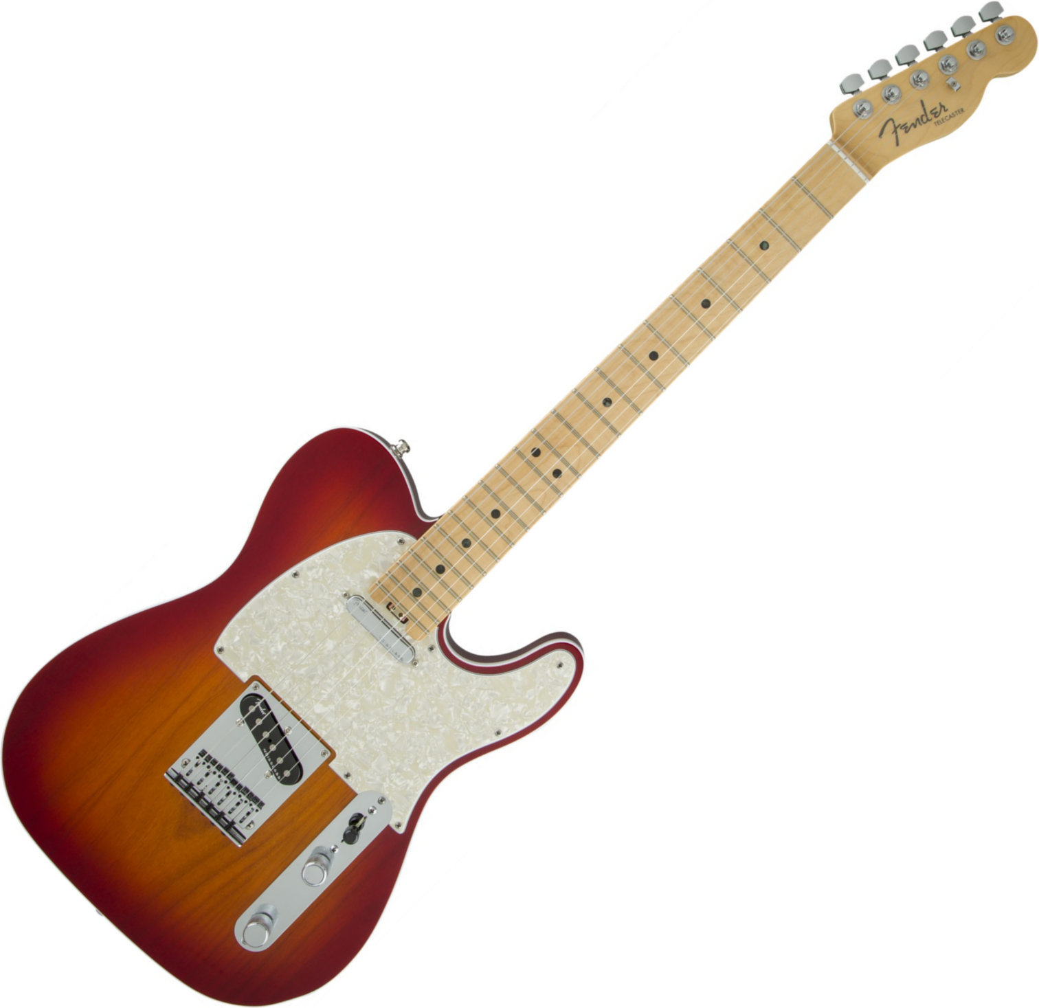 Guitare électrique Fender American Elite Telecaster MN Aged Cherry Burst