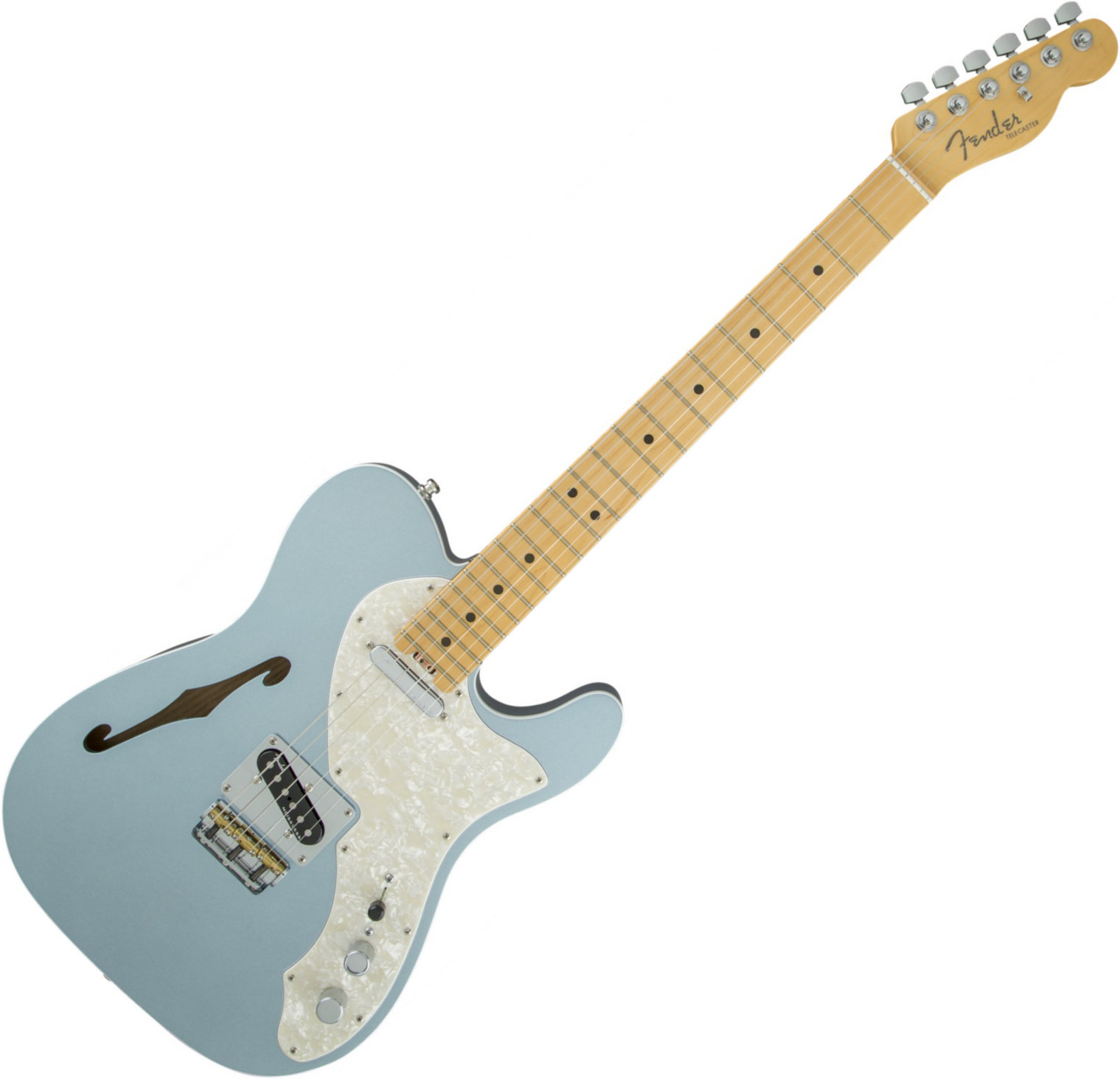 Elektrische gitaar Fender American Elite Telecaster Thinline MN Mystic Ice Blue