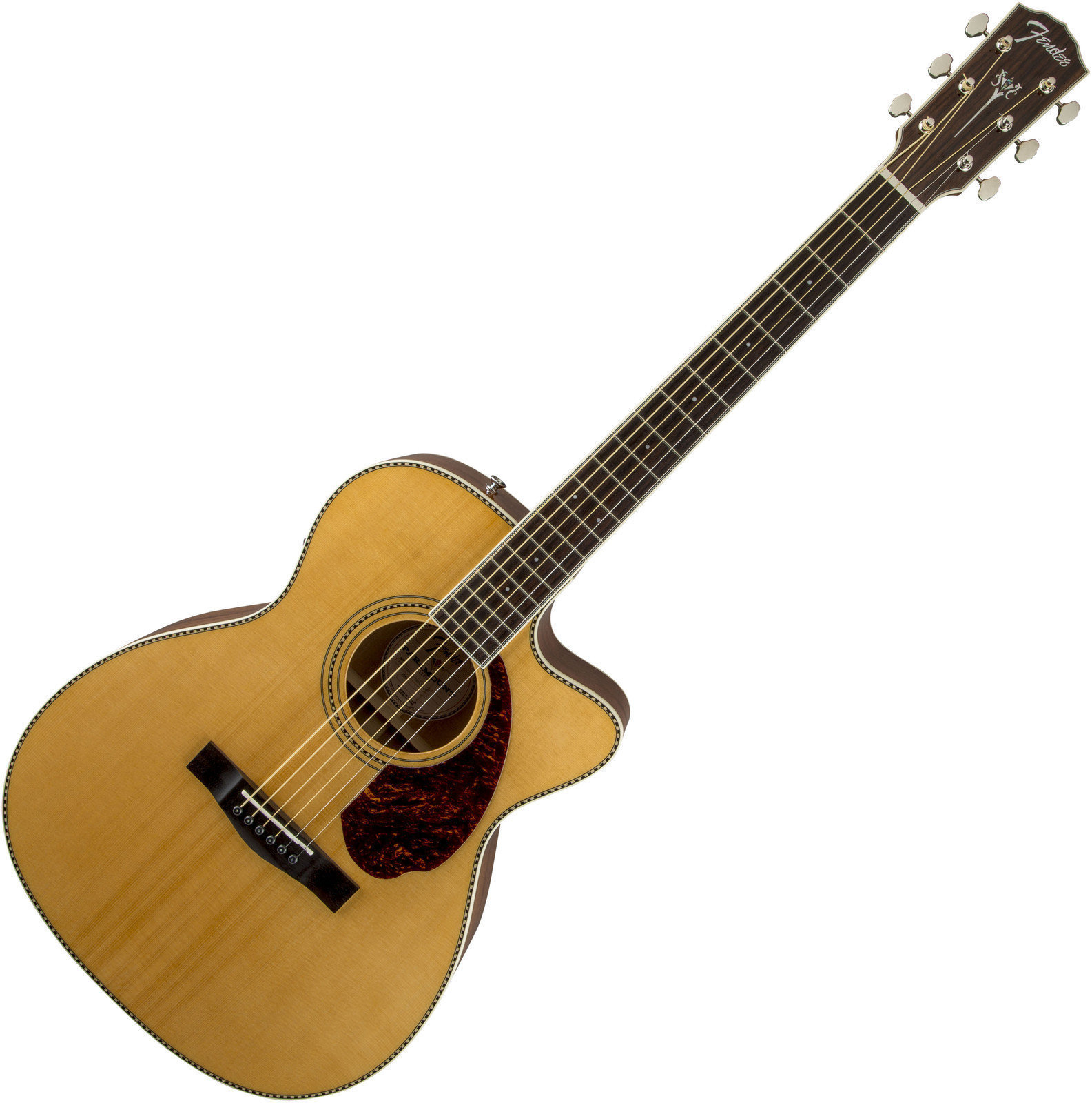 Elektro-akoestische gitaar Fender PM-3 Standard Triple 0, Natural
