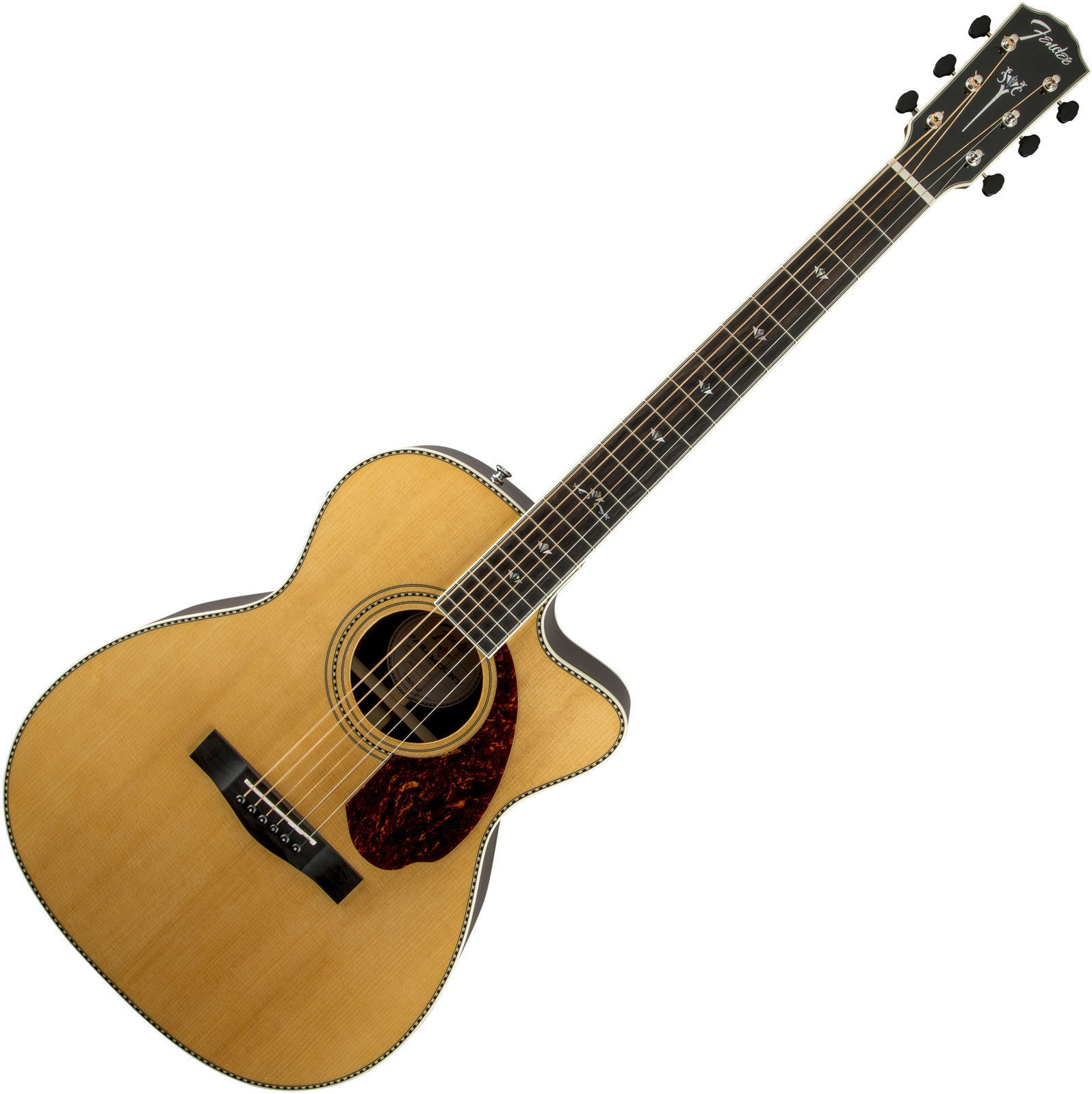 Elektro-akoestische gitaar Fender PM-3 Deluxe Triple 0, Natural