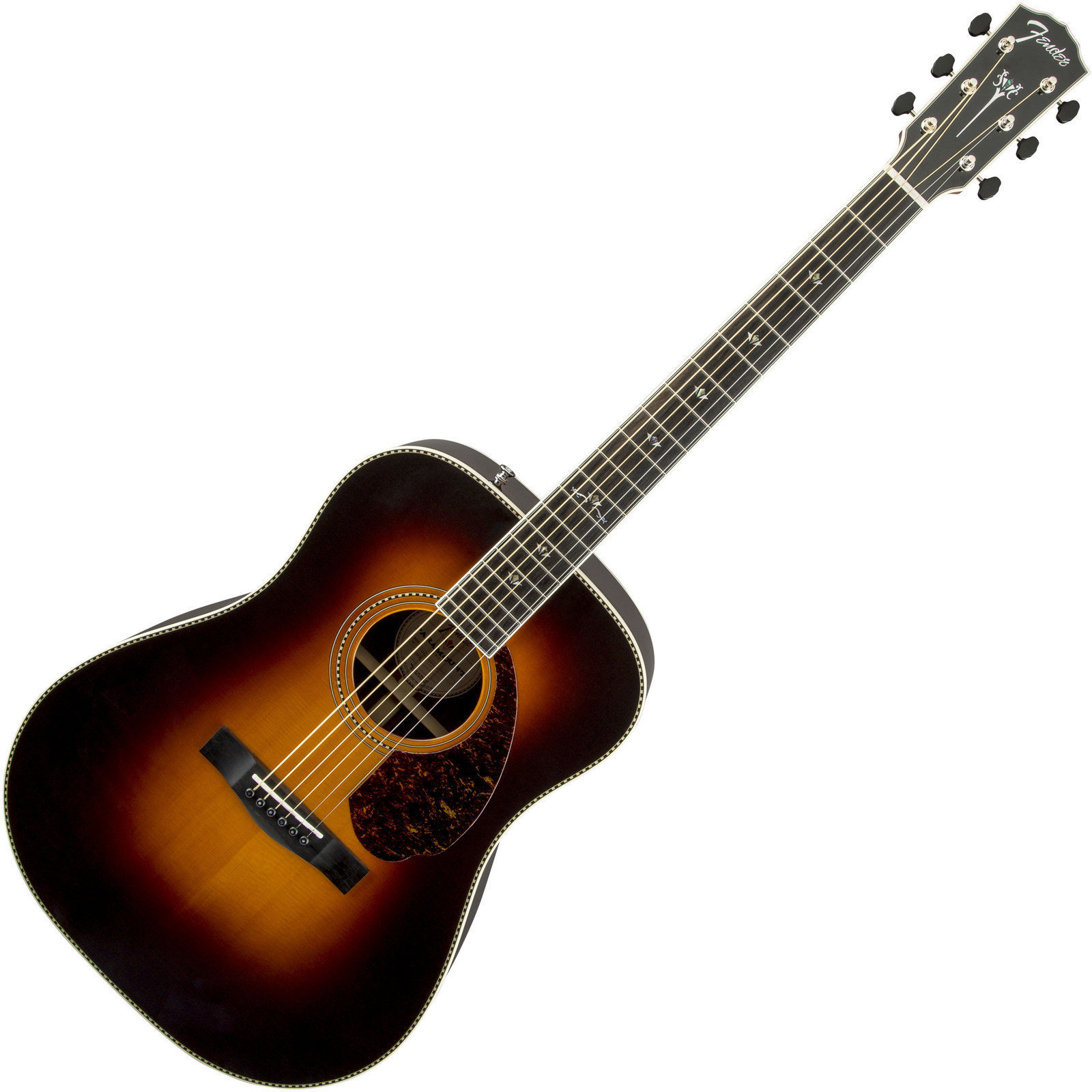 electro-acoustic guitar Fender PM-1 Deluxe Dreadnought, Vintage Sunburst