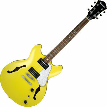 Halvakustisk gitarr Ibanez AS63-LMY Lemon Yellow - 1