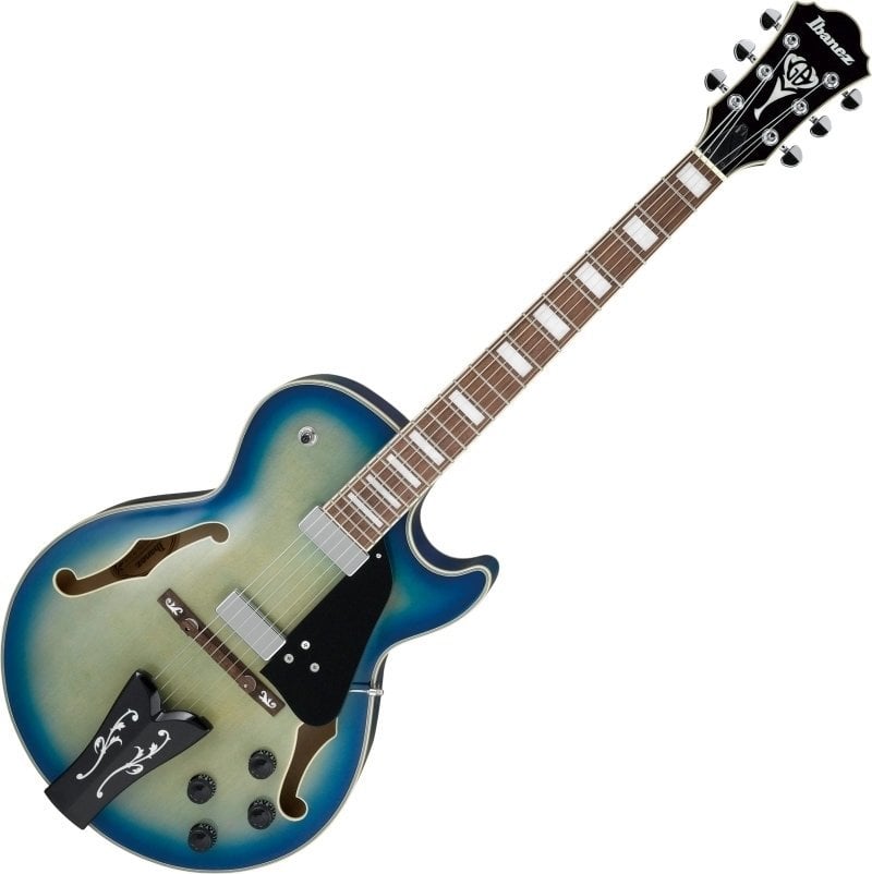 Gitara semi-akustyczna Ibanez GB10EM-JBB Jet Blue Burst
