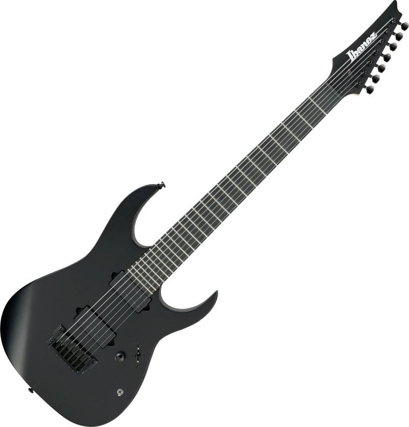 7-string Electric Guitar Ibanez RGIXL7-BKF Black Flat