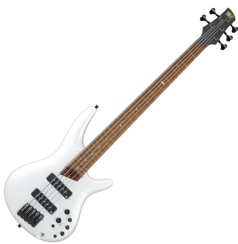 5-saitiger E-Bass, 5-Saiter E-Bass Ibanez SR1105B-PWM Pearl White Matte