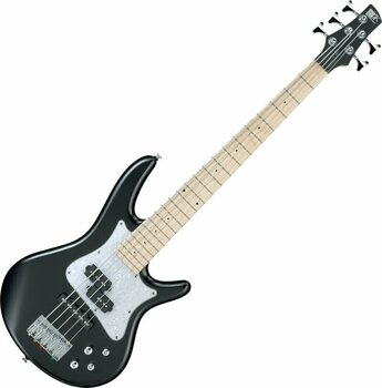 5-string Bassguitar Ibanez SRMD205-BKF Black Flat - 1