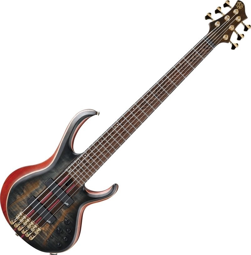6-saitiger E-Bass, 6-Saiter E-Bass Ibanez BTB1906SM-SKB Surreal Black Burst