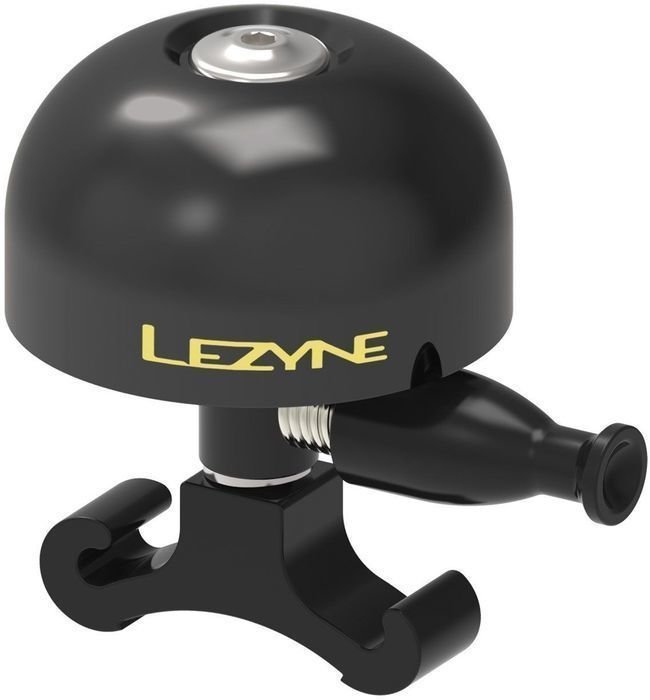 Bicycle Bell Lezyne Classic Brass Medium All Black Bicycle Bell
