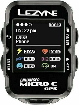Electrónica de ciclismo Lezyne Micro Color GPS Black - 1