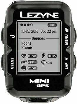 Electrónica de ciclismo Lezyne Mini GPS Black - 1