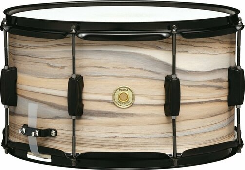 Snare Drum 14" Tama WP148BK-NZW Woodworks 14" Natural Zebrawood Wrap - 1