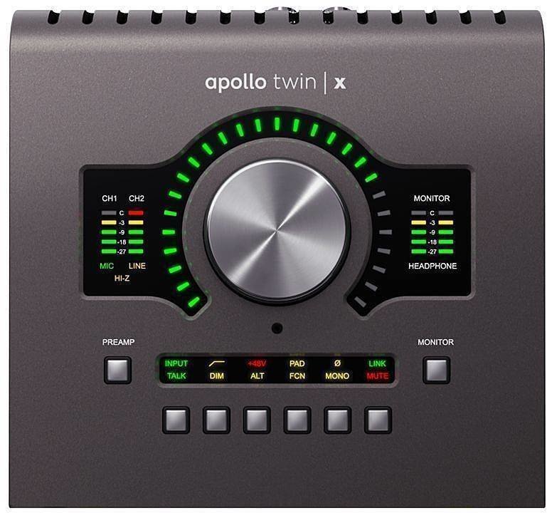 Thunderbolt audio prevodník - zvuková karta Universal Audio Apollo Twin X Duo
