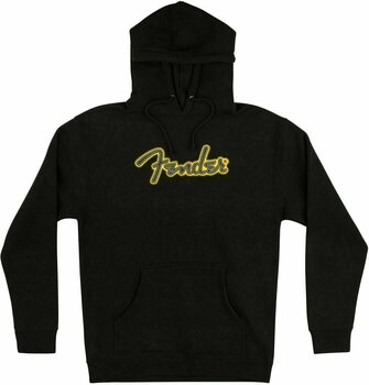 Hoodie Fender Yellow Stitch Logo Hoodie Black XXXL - 1